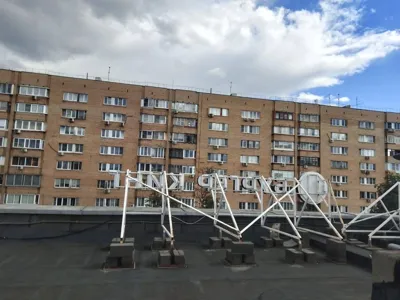 Металлокаркас крупных объёмных букв на кровле здания